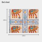 Grey Cotton Double Bedsheet With Pillow Cover, , small image number null