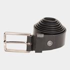 Men's Black Leather Casual Belt, , small image number null