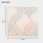 120 GSM Cream Microfiber Double Bedsheet, , small image number null
