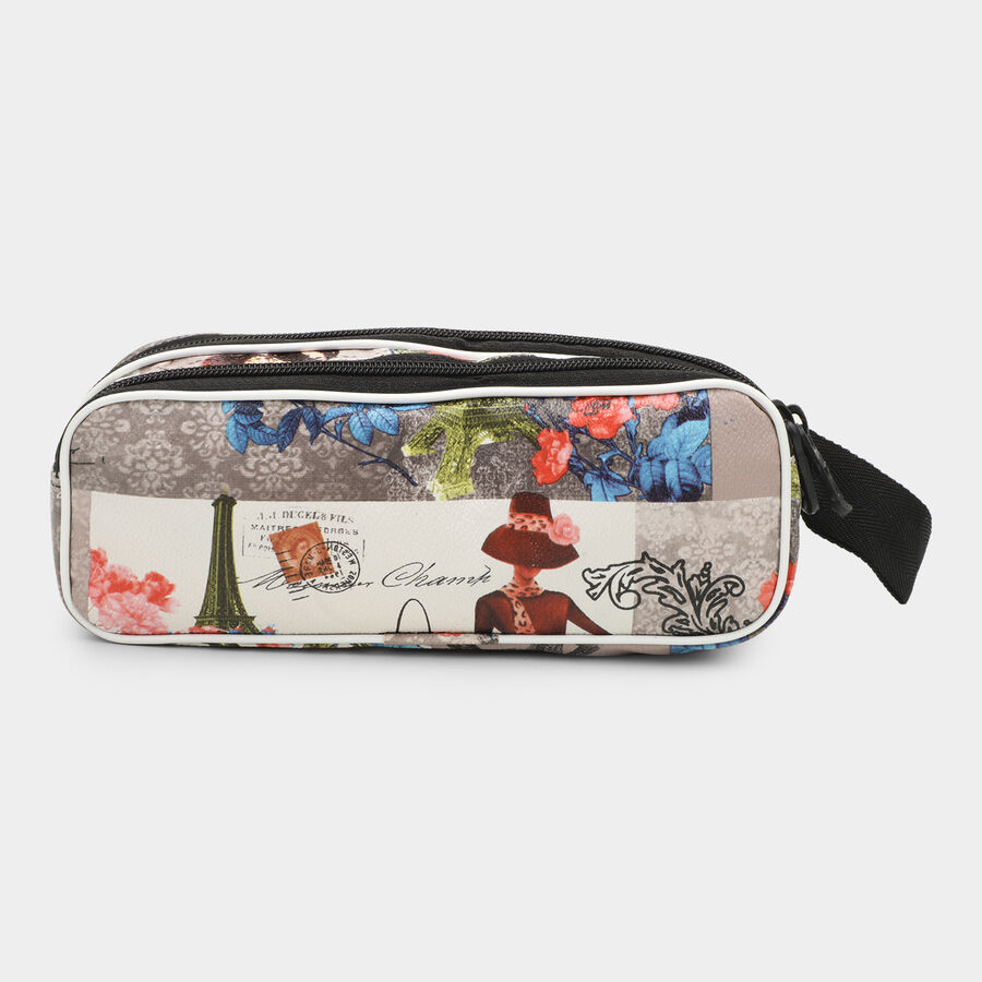 Beige Fabric Pouch, , large image number null