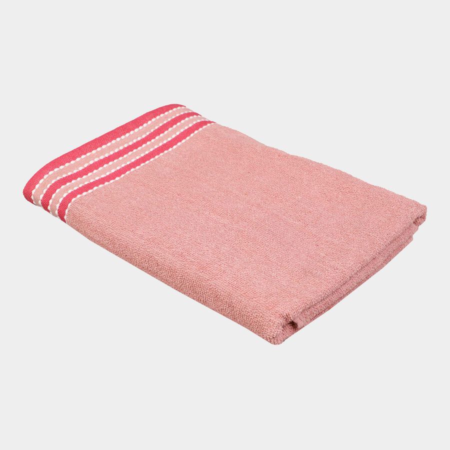 400 GSM Pink Cotton Blend Bath Towel, , large image number null