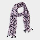 Women's Pink Cotton Scarf, , small image number null