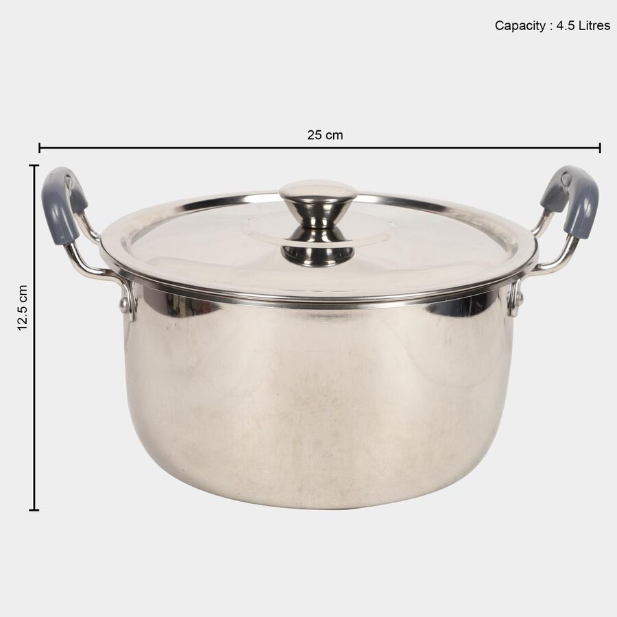 4.5 L Steel Cooking Pot, , large image number null