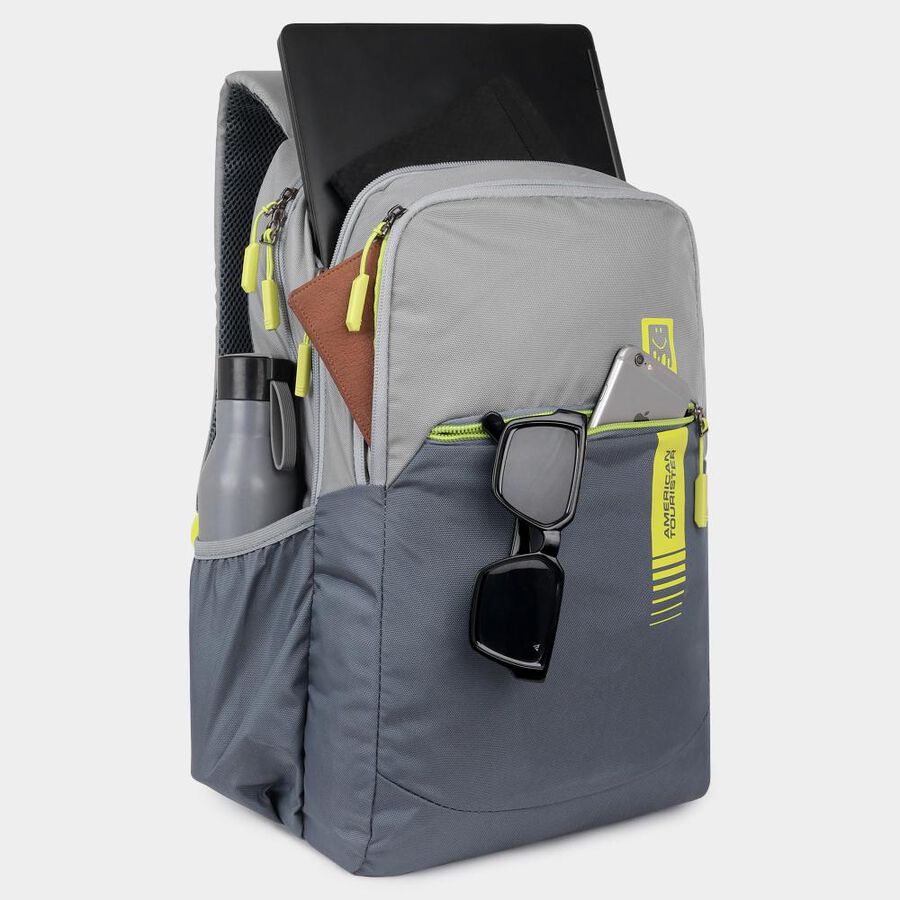 Light Grey Polyester Back Pack, , large image number null