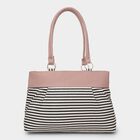 Women's Pink Polyurethane Hand Bag, , small