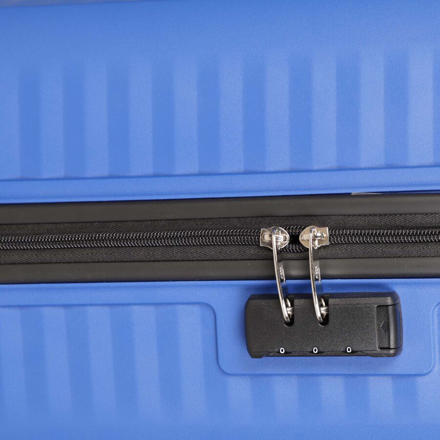 4-Wheel Blue PVC Matee Hard Case Trolley, Small, , large image number null