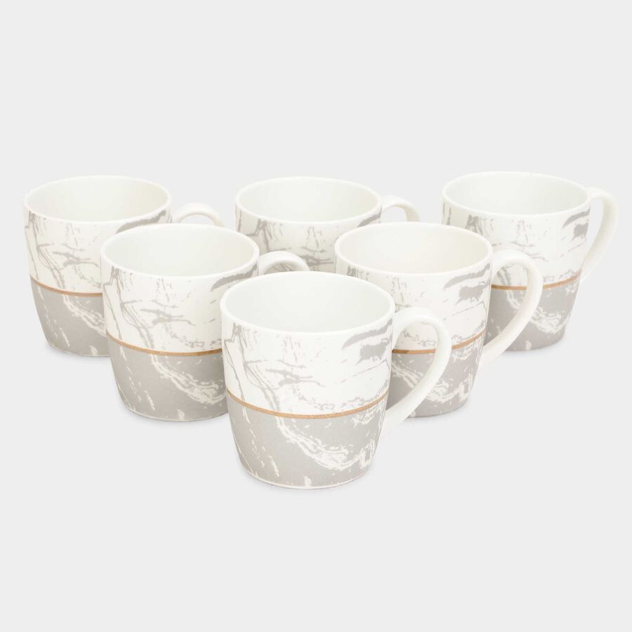 Bone China Mug, 180 ml, Set of 6, , large image number null