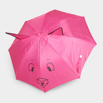 Pink Kid's Kitten Umbrella