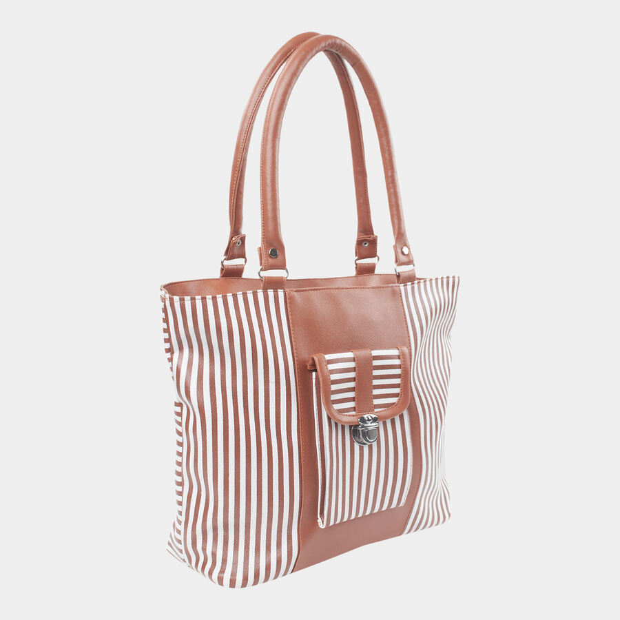 Women's Polyurethane Tote Bag, Printed, Medium Size, , large image number null