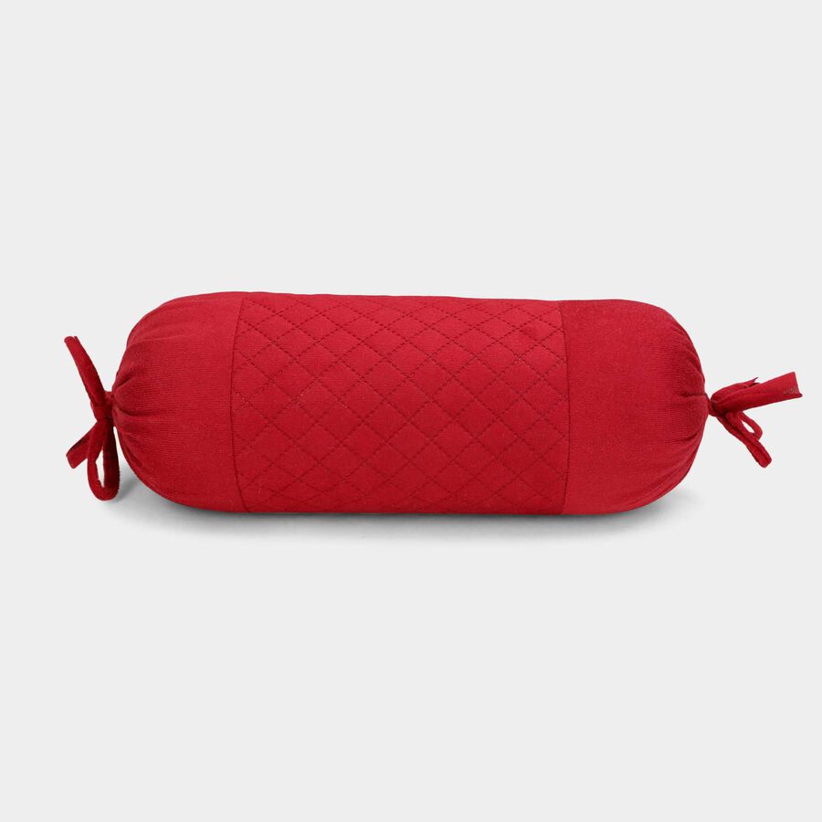 Maroon Cotton Bolster, , large image number null