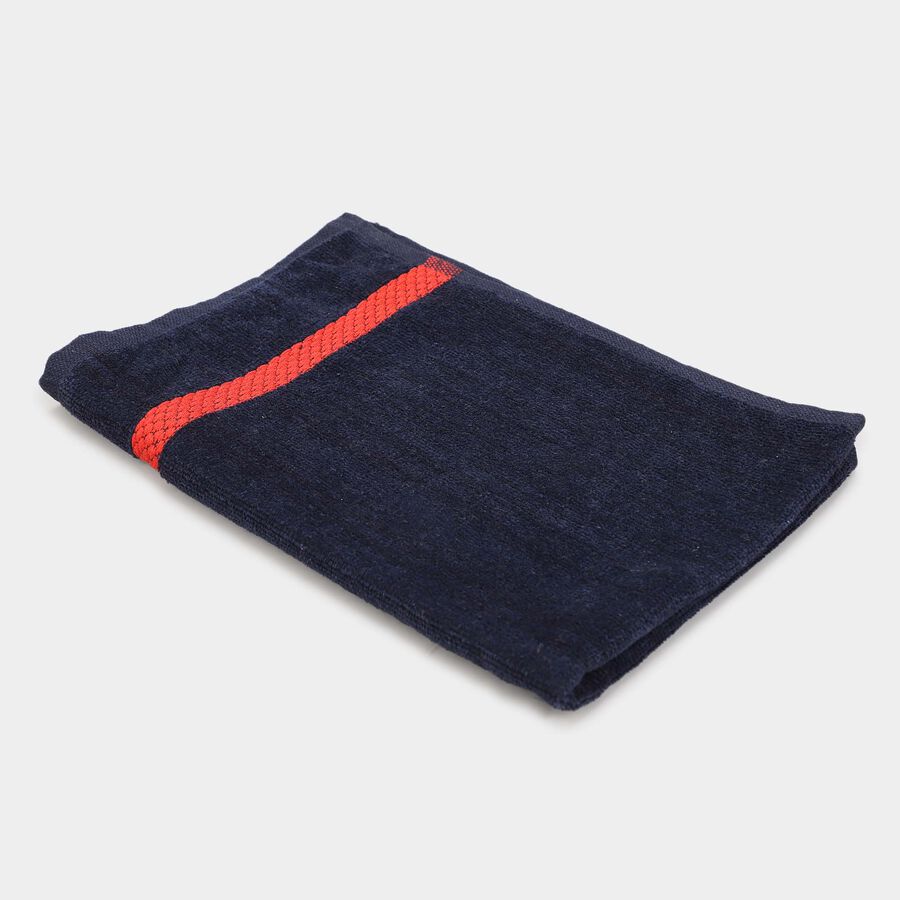 420 GSM Blue Cotton Hand Towel, , large image number null