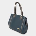 Women's Teal Blue Polyurethane Tote Bag, , small image number null