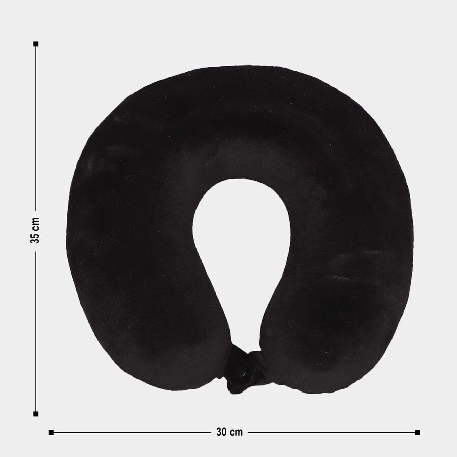 Black Memory Foam Neck Pillow, , large image number null