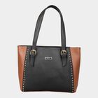Women's Tan Polyurethane Tote Bag, , small image number null