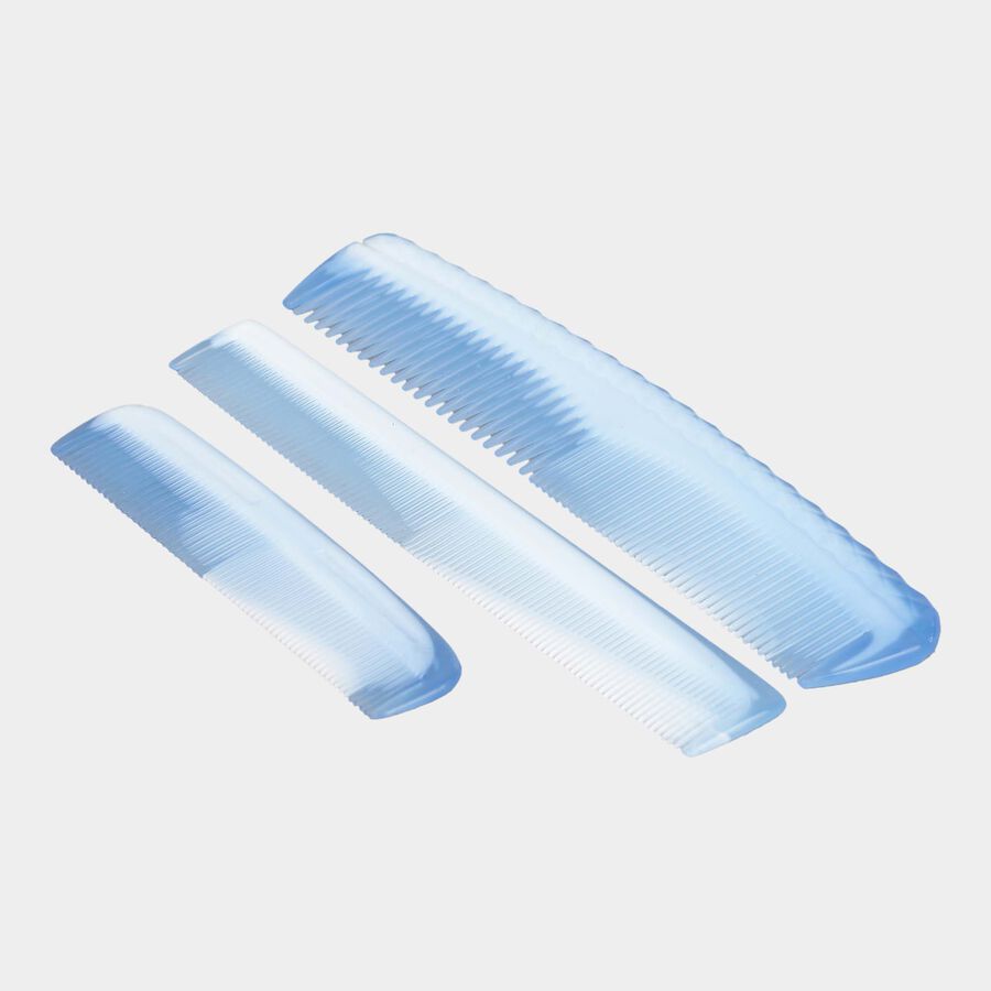 Plastic Hair Comb, Set of 3, , large image number null