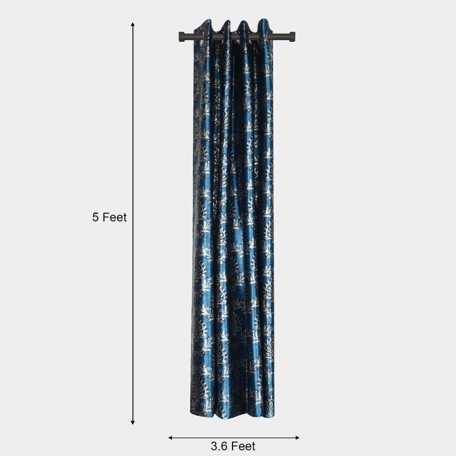 5ft. Blue Polyester Curtain, , large image number null