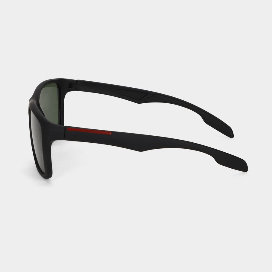 Men's Black Plastic Sunglasses, , large