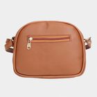Women's Polyurethane Zipper Sling Bag, , small image number null
