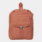 Women's Quilted Polyurethane Backpack, , small image number null