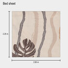 120 GSM Cream Microfiber Double Bedsheet, , small image number null