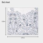 Blue Cotton Double Bedsheet With Pillow Cover, , small image number null