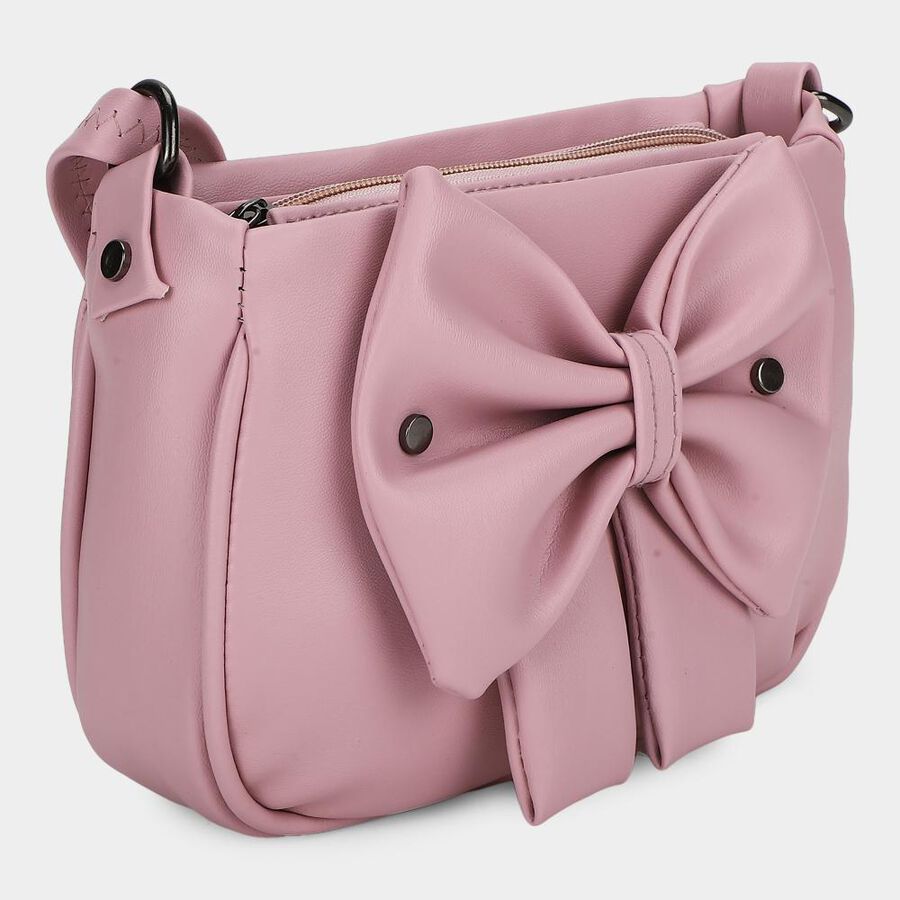 Woman's Pink Polyurethane Bag, , large