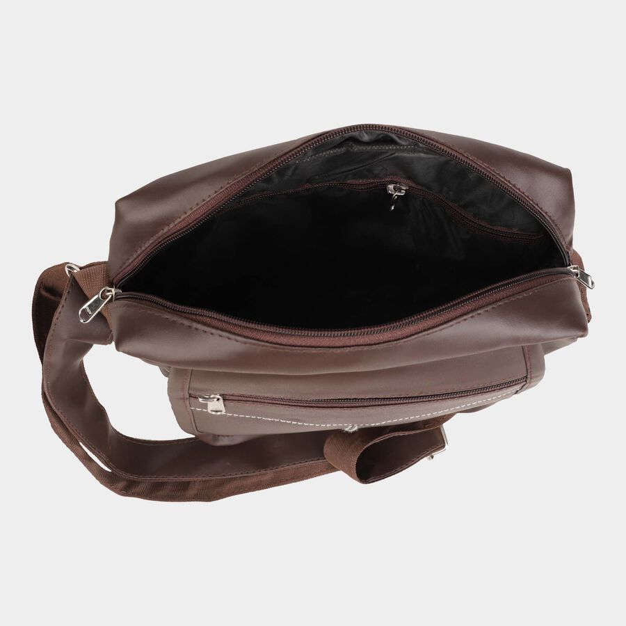 Men's Polyurethane Sling Bag, , large image number null