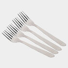 Set of 4 Stainless Steel Dessert Forks, , small image number null