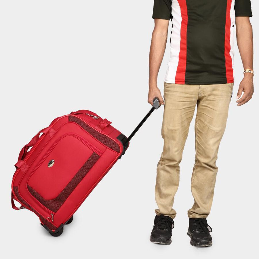 Red Polyester Duffle Trolley, , large image number null