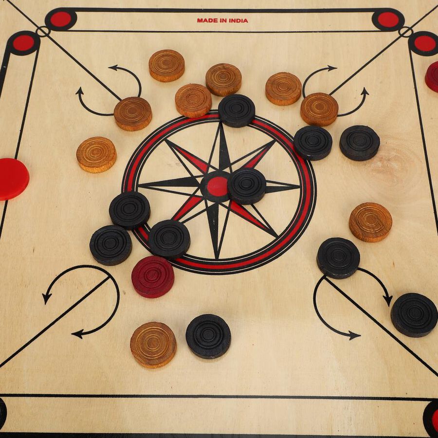 Kid's Wooden Carom Board, , large