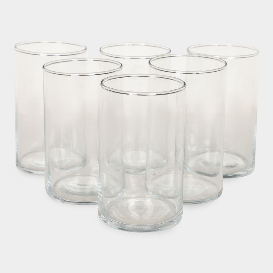 260ml Glass Tumbler Set of 6, , large