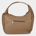 Woman'S Beige slouchy shoulder Bag, , small