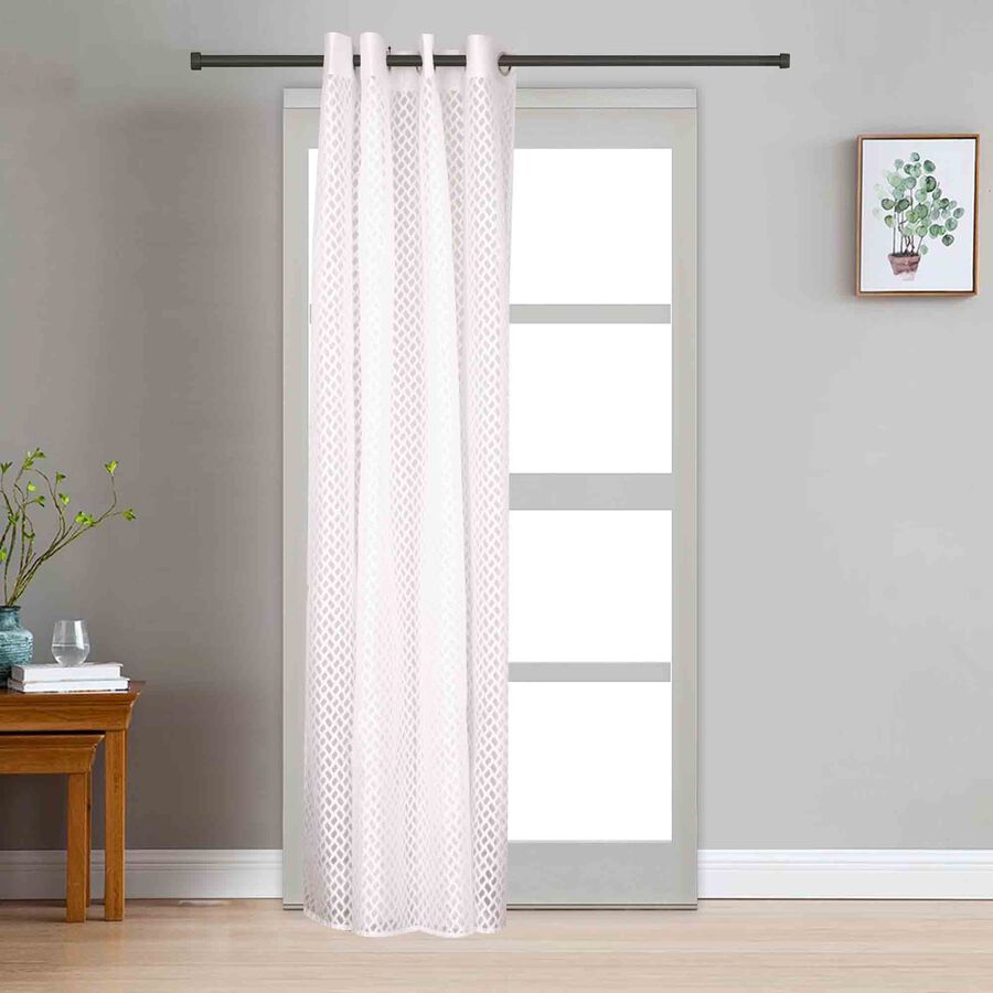 7ft. White Microfiber Door Curtain, , large image number null