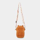 Kid's Cute Bear Polyurethane Sling Bag, , small