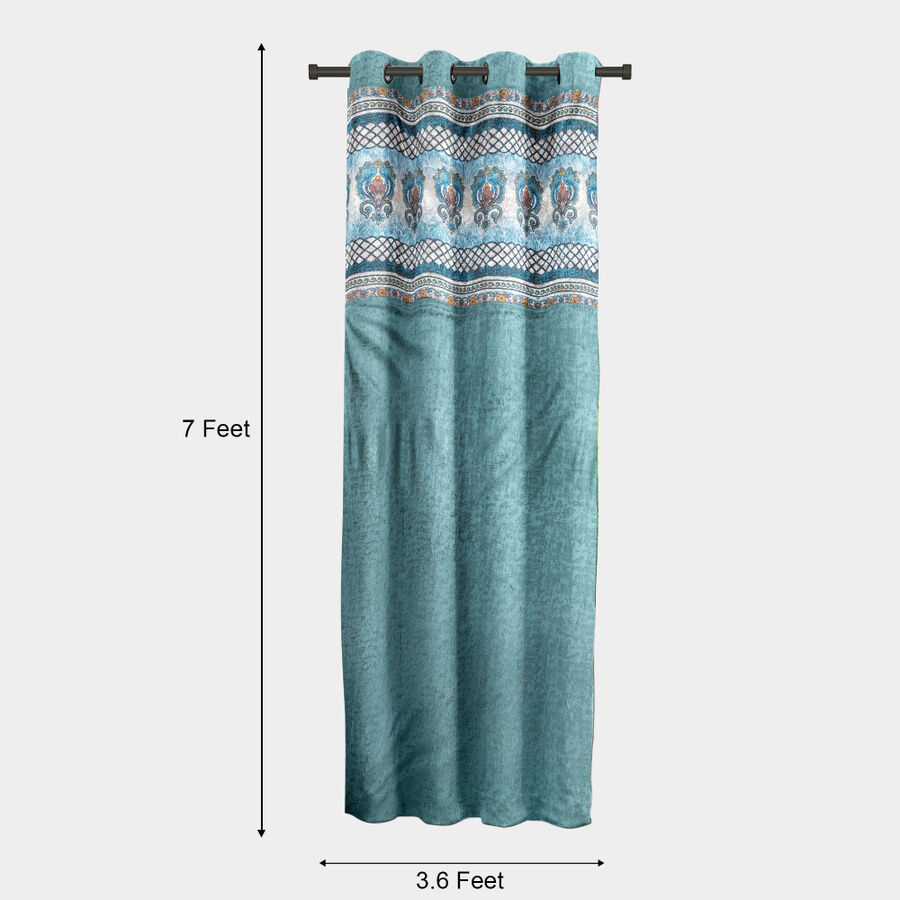 7ft. Dark Green Microfiber Door Curtain, , large image number null