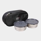 Steel Lunch Box, 2 Containers and Bag, , small image number null