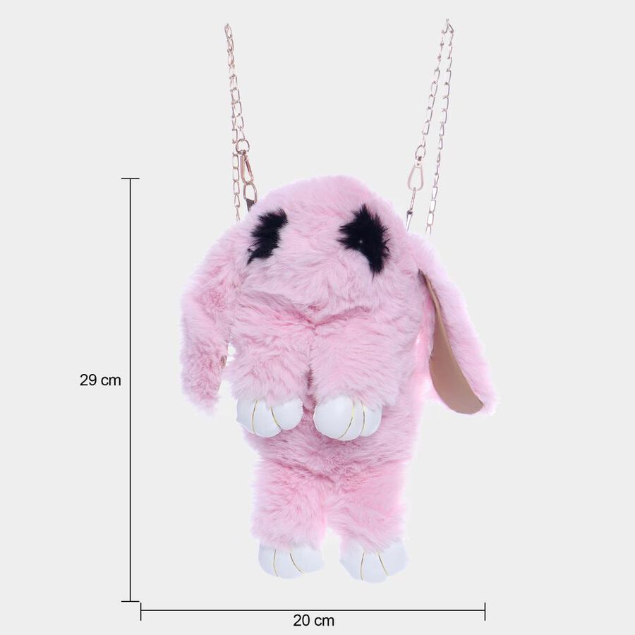 Kids' Furry Rabbit Bag, Nylon/Polyester, , large image number null