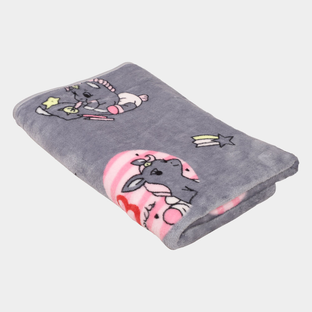 Home Beautiful                         Grey Polymide Baby Towel