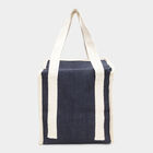Dark Blue Jute Lunch Bag, , small image number null