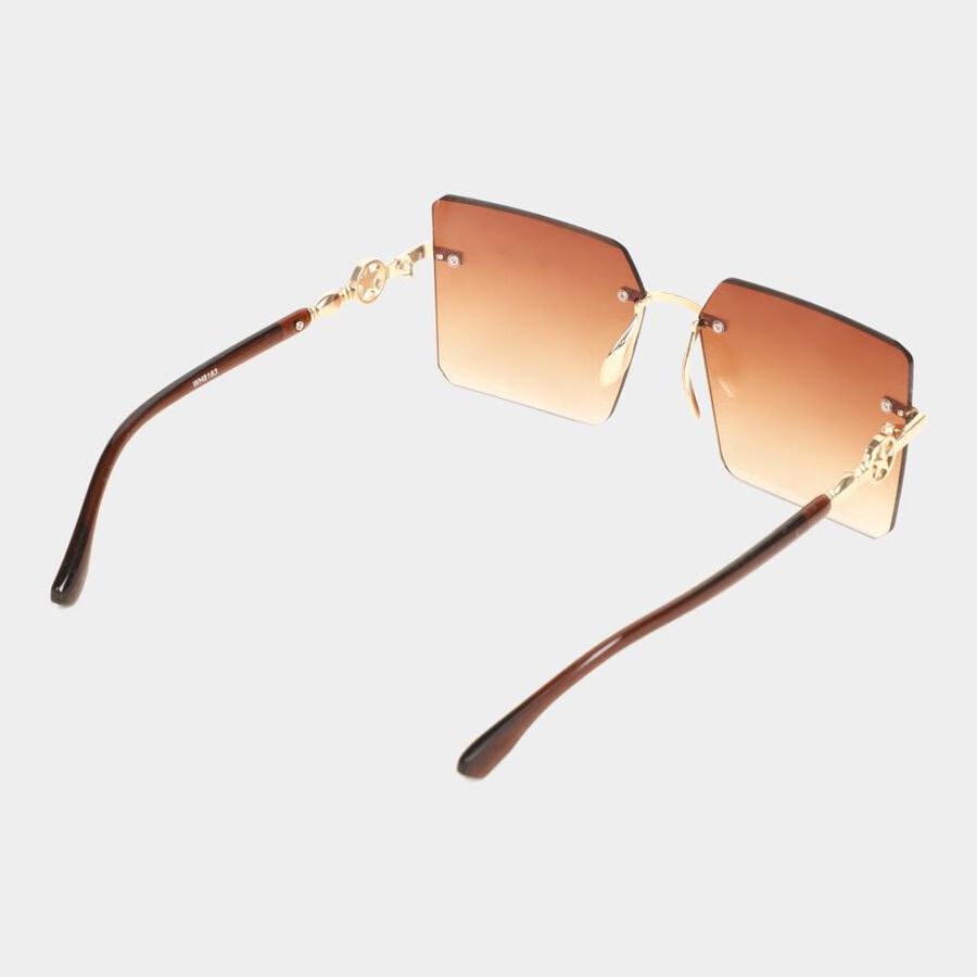 Women's Metal Gradient Rimless Sunglasses, , large image number null