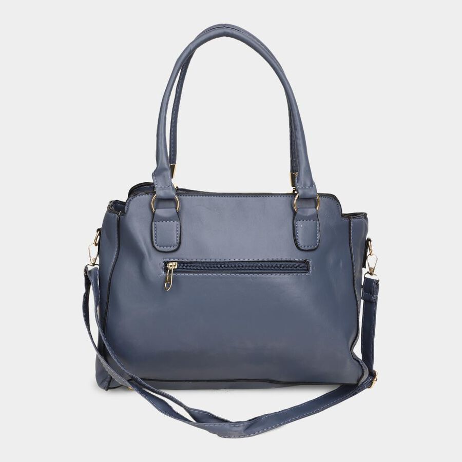 Women's Colour Block Polyurethane Hand Bag, , large image number null