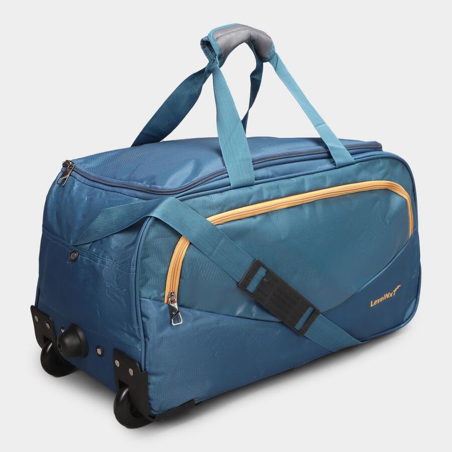  Mid Blue Polyester Duffle Trolley, , large image number null