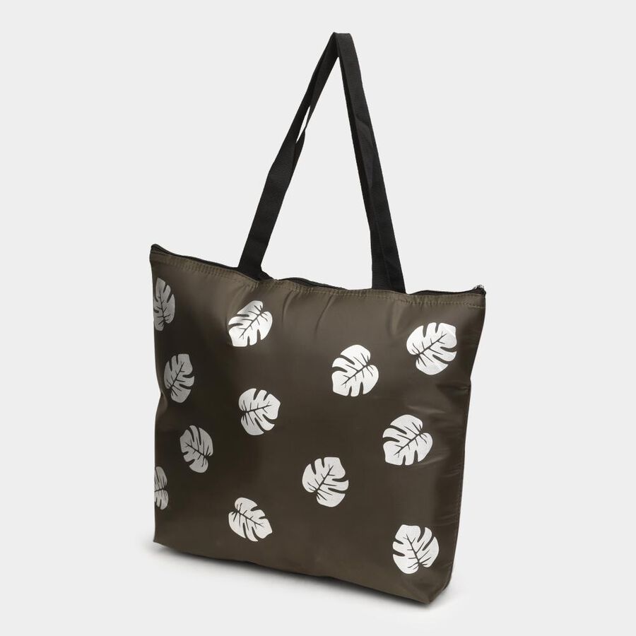 Women's Olive Fabric-Nylon Tote Bag, , large image number null