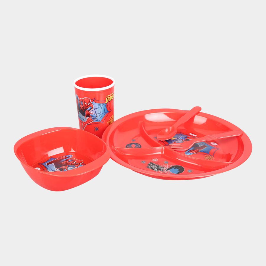 Plastic Meal Set 5 Pcs - Colour/Design May Vary, , large image number null