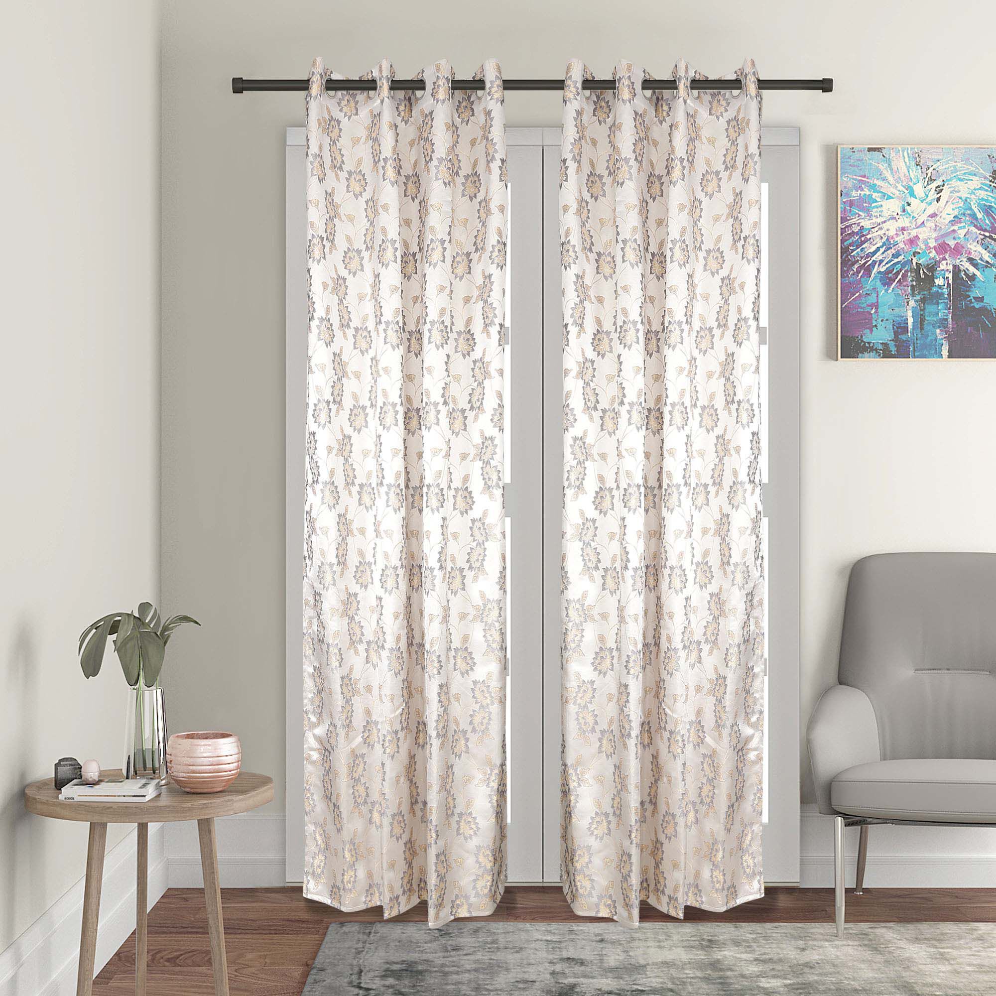 Home Beautiful                         7ft. Grey Microfiber Door Curtain