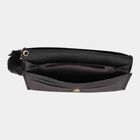 Women's Black Polyurethane Hand Pouch, , small image number null