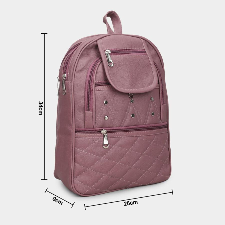 Women's Pu Backpack, , large image number null