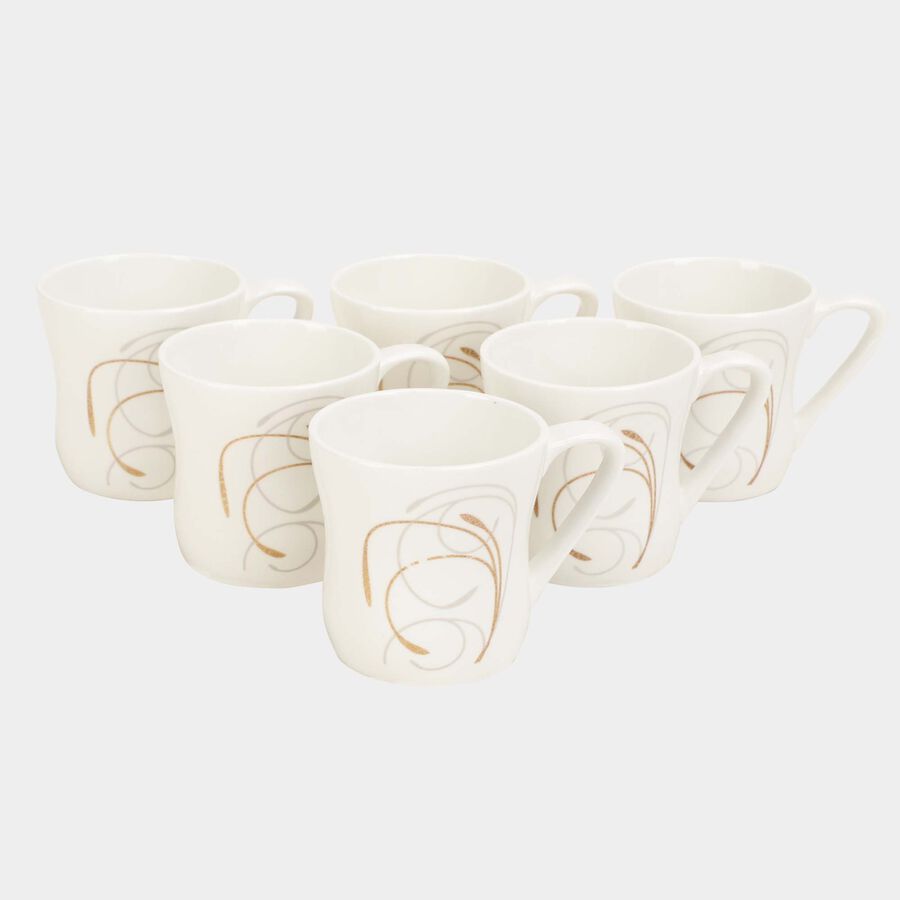 Bone China Mug, 150 ml, Set of 6, , large image number null
