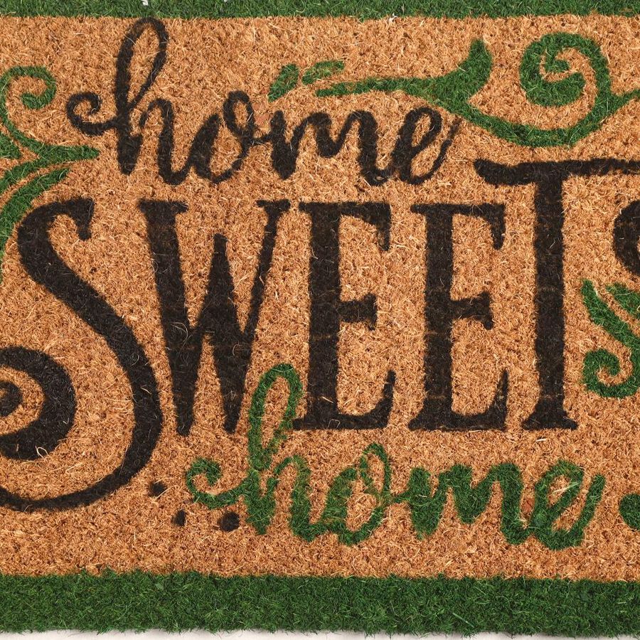 Anti-Skid Beige Coir Door Mat, , large