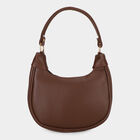 Woman's Brown Polyurethane Bag, , small